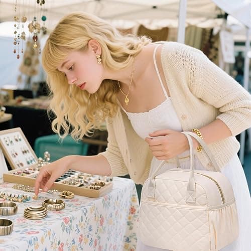CAMTOP Lunch Box for Women Insulated Lunch Bag Lunchbox Cooler Thermal Leakproof Quilted Reusable Lunch Tote Bag for Work School Travel Picnic thumbnail 2