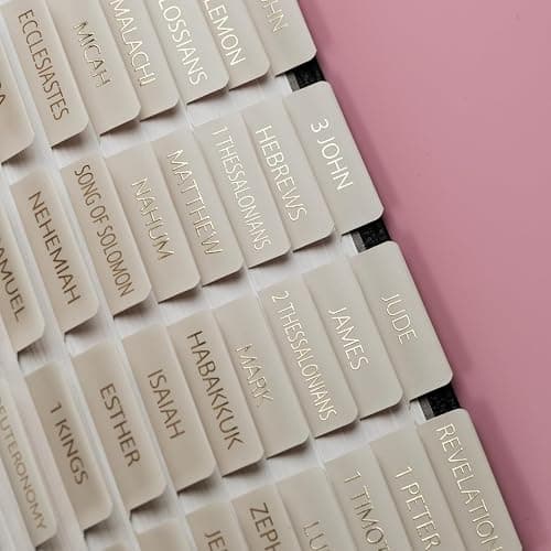 UPAFEXXI-Laminated Bible Tabs with Book Summaries(Gold Foil Embossed Lettering), Bible Tabs for Women and Men, Reposition Large Print Stickers, Easy to Read, 80Chapters Labels for Easy Navigation thumbnail 8