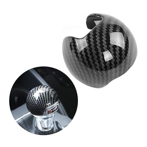 JIECHEN Sport Style Carbon Fiber Print Gear Shift Knob Cover Trim for Au-di A3/S3 2013-2022 Accessories - Image 1