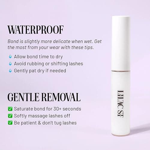 Lilac St - Eternal Bond (Clear) - Lash Cluster Glue - Mini Mascara Wand Applicator - Strong & Flexible Hold - Waterproof - Sensitive Eyes Safe - Cruelty Free, Vegan, Women Founded - 0.16fl oz thumbnail 4