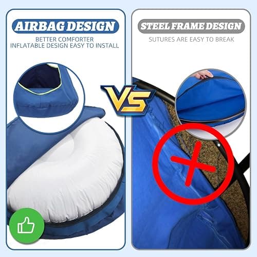 Kids Nest Swing Chair, Hanging Hammock Chair Nest Hammock Swing Chair for Outdoor and Indoor(32" D x 52" H),Detachable Play Tent Swing for Child Sensory Swing for Kids Age from 3-12 Years(Blue) thumbnail 6