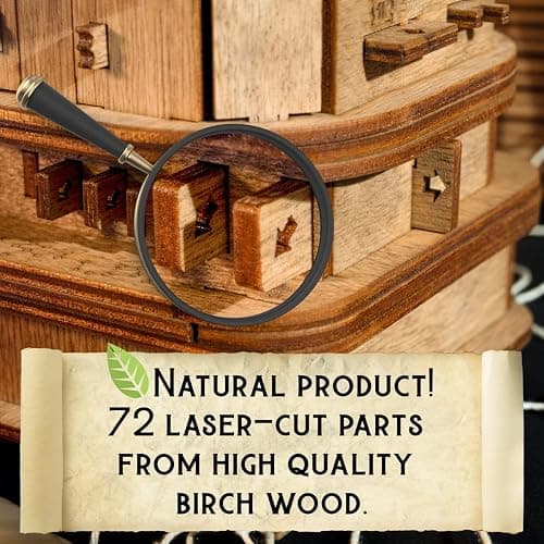 iDventure Cluebox - Davy Jones Locker - Escape Room Puzzle Box - 3D Wooden Puzzle for Adults - Brain Teaser - Birthday Gift for Men - Money Box thumbnail 3