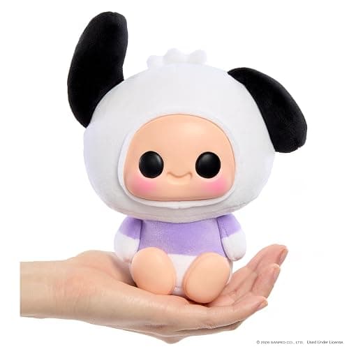 Hyojo Hello Kitty and Friends Series - Kuromi, Cinnamoroll & Pochacco | Single Squishy Collectable, Soft Plush and Mixed Materials, Squeezable Squishy Feel, Keychain Included, for All Ages thumbnail 4