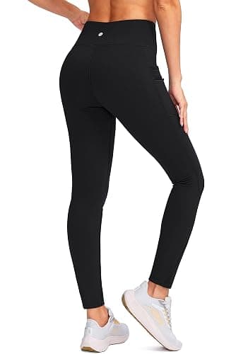 G Gradual Women's Fleece Lined Winter Leggings with Pockets Water Resistant High Waisted Thermal Warm Pants Running Hiking thumbnail 3