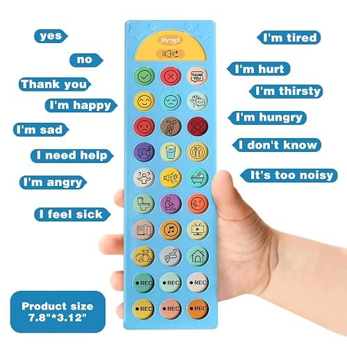 Joyreal AAC Device for Autism, Non Verbal Communication Tools for Speech Therapy & Stroke Rehab. Autism Talking Aids with 6 Programmable Buttons & Adjustable Volume, Autism Toys for Kids and Adults thumbnail 6