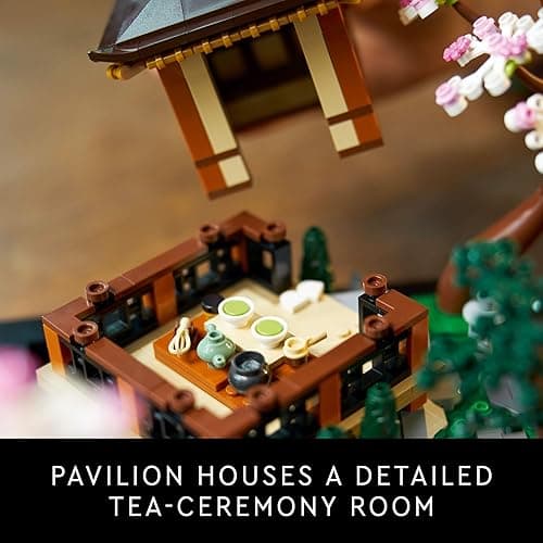LEGO Icons Tranquil Garden Building Set - Detailed Japanese Zen Garden DIY Kit for Adults, Ages 18+ - Gift for Him & Her - Building Block Set for Home Decor - 10315 - Green thumbnail 3
