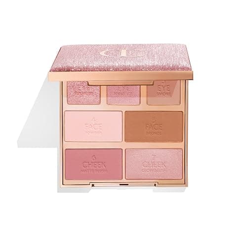 Charlotte Tilbury Instant Look in a Palette - Powder Face Makeup for Eyes & Cheeks - Powder Bronzer, Highlighter & Blush for the Perfect Summer-Fresh Glow - Dreamy, Bronzed Beauty - Image 1