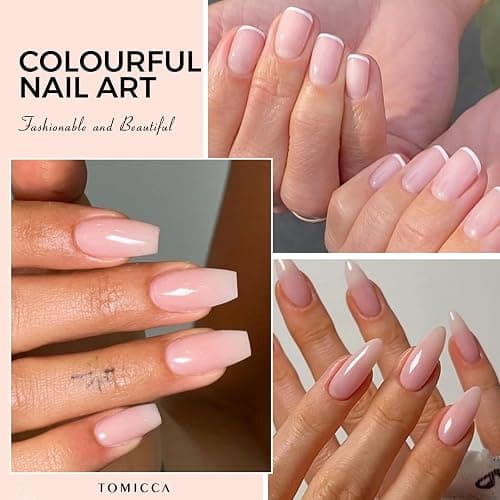 TOMICCA Jelly Gel Nail Polish Set, 6 Colors Milky White Nude Brown Pink Translucent Gel Polish, Soak Off UV/LED Long Lasting Natural Gel Varnish for DIY Home Salon Manicure Nail Art thumbnail 6