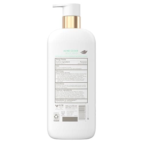 Dove Serum Body Wash Acne Clear for troubled skin with Salicylic Acid 18.5 Fl Oz thumbnail 3