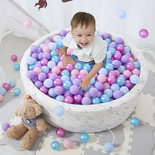 STARBOLO Ball Pit Balls for Toddlers Phthalate Free BPA Free Non-Toxic Crush Proof Play Balls for Toddlers Kids Pool Playhouse Pack of 100 200 500 thumbnail 2
