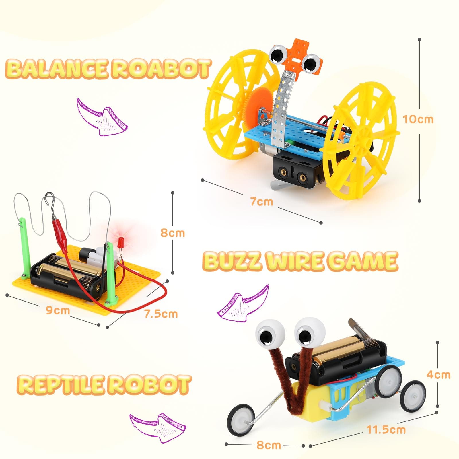 Eocean Science Kit for Kids 8-12, DIY Toys for Boys 7–8 Years Old, 6 in 1 Robotics Kit STEM Toys for Kids Ages 6 7 8 9 10 11 12, Science Experiment Learning & Education Toy Gift thumbnail 3