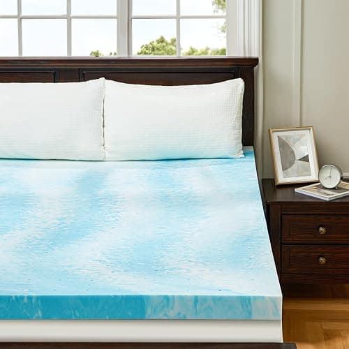 PERLECARE 3 Inch Twin XL Memory Foam Mattress Topper, Cooling Gel Infused Mattress Pad, Ventilated Bed Topper for Pressure Relief Back Pain, CertiPUR-US Certified, Dorm Room Essentials - Twin XL - 3 inch thumbnail 8