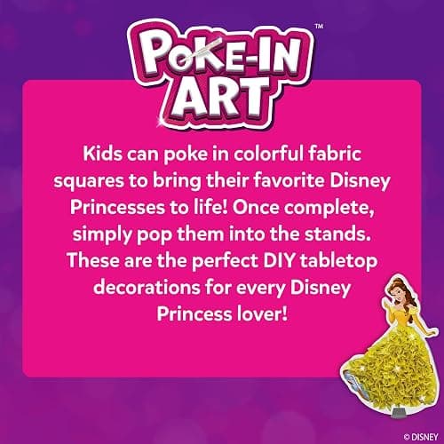 Skillmatics Poke-in Art – Disney Princesses, Wood Craft Kit, Gift for Kids | DIY Mess-Free Fun, Cinderella, Ariel Fine Motor Skills, Screen-Free, Travel Activity, Girls & Boys Ages 4, 5, 6, 7, 8, 9 thumbnail 8