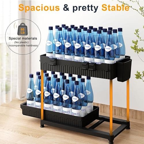 Sevenblue 3 Pack Under Sink Organizers,2-Tier Multi-Use Kitchen and Bathroom Organizers and Storage with Sliding Drawers,Bathroom Cabinet Organizer (Black,12.8 Inch) thumbnail 5
