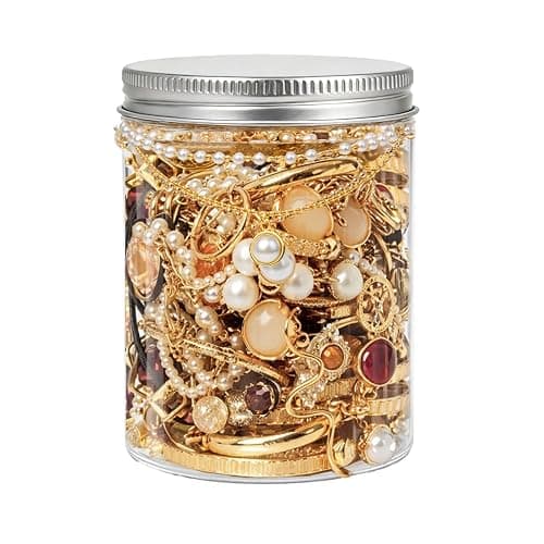 SMUOBT Mystery Jewelry Jar Bundle - Surprise Vintage Jewelry Box for Women,Gift Jewelry Set (Necklace, Earrings, Rings,Kracelet,Keychain) - Unique Birthday Gift for Women - Image 1