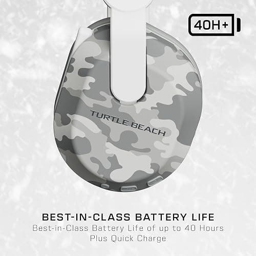 Turtle Beach Stealth 500 Wireless Gaming Headset Licensed for Xbox Series X|S, Compatible with Xbox One, Bluetooth, PC, Mobile, 40 Hr Battery, Memory Foam Cushions, Flip-to-Mute Mic – Arctic Camo thumbnail 4