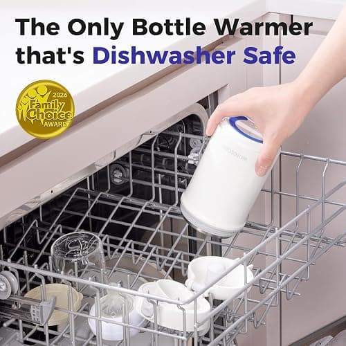 WONDBORN Portable Bottle Warmer for Travel, Dishwasher Safe, 3X Faster & Even Heating, 8 Feeds per Charge, 17oz, 1℉ Precise Adjust, Thaw, Keep Warm, Use While Charging, for Breastmilk & Formula thumbnail 3
