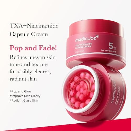 medicube Capsule Cream Trio: TXA + Niacinamide, Deep Vitamin C, and Salmon DNA PDRN Capsule Cream | Hydrating, Clarifying Korean Skincare Set for Glowy, Firm, and Balanced Skin Tone thumbnail 3
