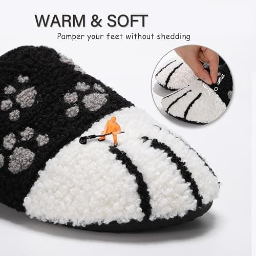 ATHMILE House Slippers for Women Men Indoor Barefoot Slippers Socks Furry Slip on House Shoes Cozy Comfy for Home Bedroom Travel Yoga thumbnail 4