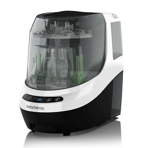 Baby Brezza Baby Bottle Washer Pro - Clinically Proven Better Cleaning - Washer, Sterilizer + Dryer In One Appliance for Essentials like Bottles + Pump Parts – Machine Replaces Brushes + Racks - Image 1