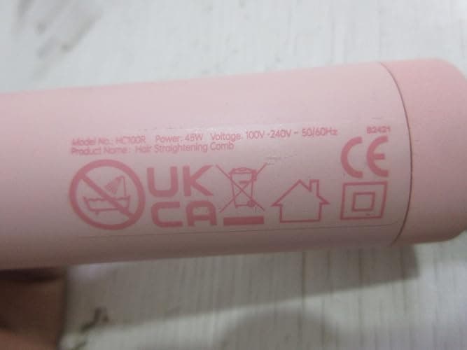 ⭐️⭐️⭐️Hair Straightener Brush, TYMO Ring Hair Straightener Comb Straightening Brush for Women with 5 Temps 20s Fast Heating & Dual Voltage, Pink thumbnail 10