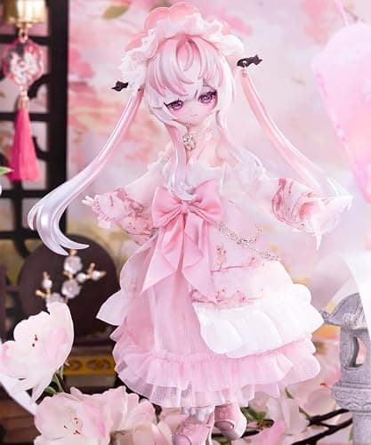 CALEMBOU BJD Blind Box, 1/8 Bonnie Fortune Small Sign Spirit Series 20cm Ball Jointed Doll, Cute Dress Up Doll with Joints, Collection Action Figure for Birthday Christmas thumbnail 3