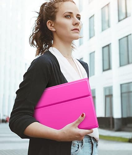 Hamile for iPad 11th 10th Generation Case with Keyboard - 7 Colors Backlit Wireless Detachable Folio Keyboard Cover with Pencil Holder for iPad 11-inch A16 2025 10th Gen 10.9 Inch 2022 (Hot Pink) thumbnail 8