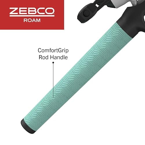 Zebco Roam Telescopic Fishing Rod and Spinning or Spincast Fishing Reel Combo, Durable 6-Foot Fiberglass Rod with ComfortGrip Handle, Pre-spooled with Zebco Cajun Fishing Line thumbnail 6