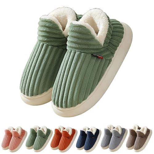 Chaussons Femme Hiver Chaud, Chaussons Chauds Et Douillets en Forme De Nuage pour Homme Et Femme, Pantoufles d'hiver Chaudes Et Pelucheuses pour La Maison - Image 1