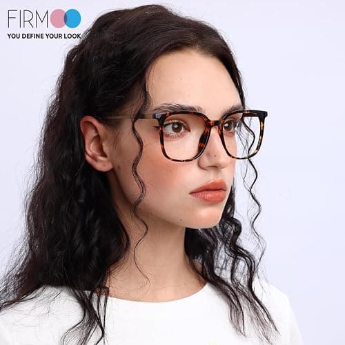 Firmoo Oversized Blue Light Blocking Glasses for Women/Men, Large Square Frame Computer Glasses for Screens thumbnail 3