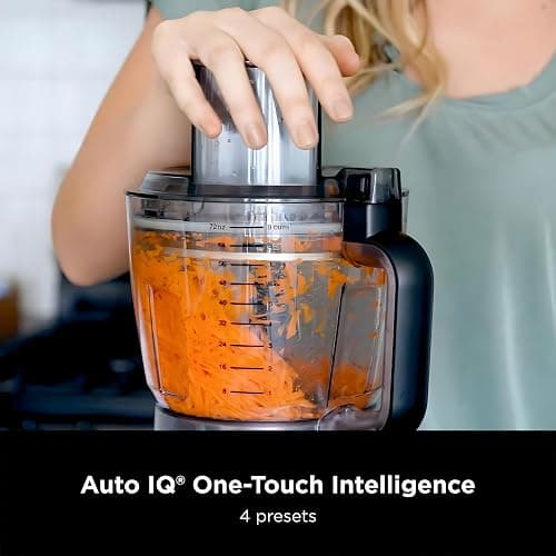 Ninja Food Processor, Professional Plus, 1000 Peak Watts, 4 Functions for Chopping, Slicing, Purees & Dough with 9-Cup Processor Bowl, 3 Blades, Food Chute & Pusher, Silver, BN601 thumbnail 6
