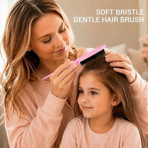 Aigee Slick Back Hair Brush & Edge Brushes and Combs Set,6Pcs in box | 2Pack 3RowTeasing Bristle Brush& 4Pack Double Sided Edge Control Brushes Professional Edge Control Hair Brush Comb for women thumbnail 8