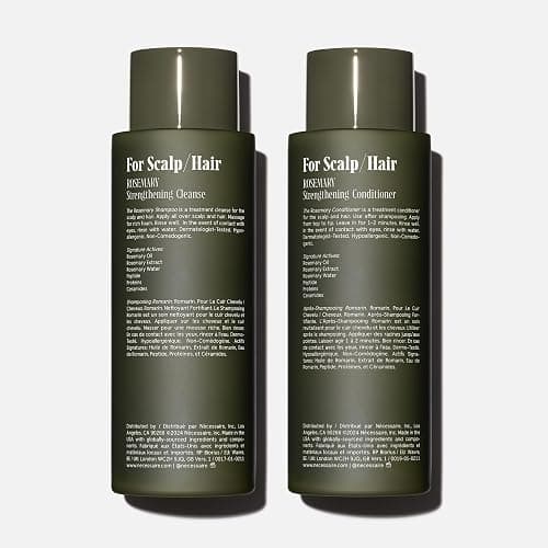Nécessaire Rosemary Hair Duo | Multi-Protein Strengthening Shampoo + Conditioner Set For Thinning Hair. For Women + Men. Good For All Hair Types/Textures. Free Of Sulfates. Color-Safe. 250 ml / 8.4 oz thumbnail 2