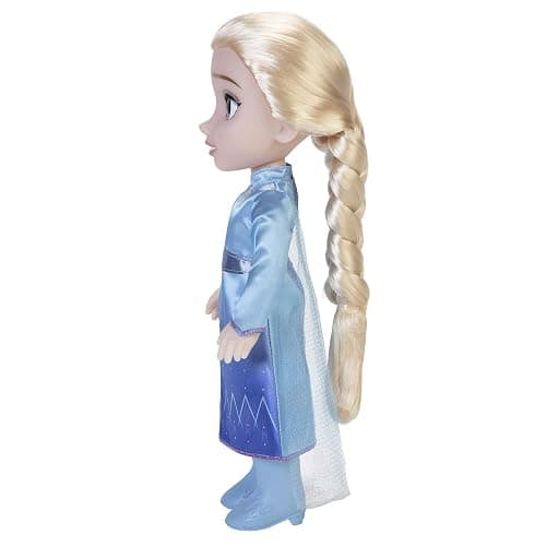 Disney Princesse - Poupée 38cm Elsa La Reine des Neiges - Licence Officielle Disney - Collection Mon Amie Princesse - avec Robe de Voyage et Accessoires - Cadeau Magique - Cadeau Enfants Dès 3 Ans thumbnail 6