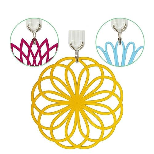 ME.FAN Silicone Trivet Mat - Kitchen Hot Pads for Pots & Dish - Insulated Teapot Trivet - Flexible, Durable, Non-Slip Large Coasters 3 Set Olive Green thumbnail 7