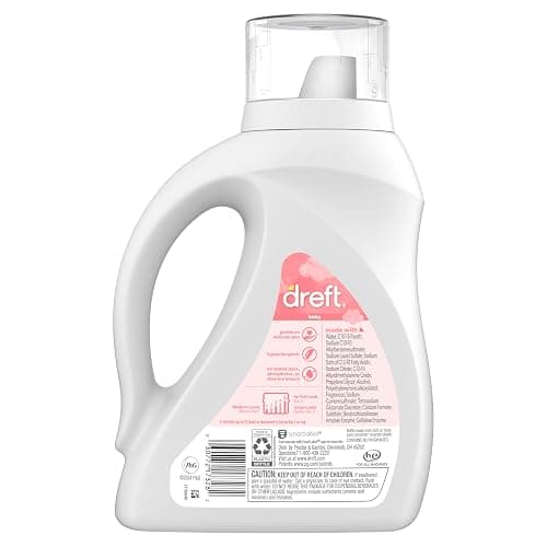 Dreft Baby Liquid Laundry Detergent, Gentle on Sensitive Skin Laundry Soap, 42 fl oz, 32 Loads, Pack of 2 (Packaging May Vary) thumbnail 12