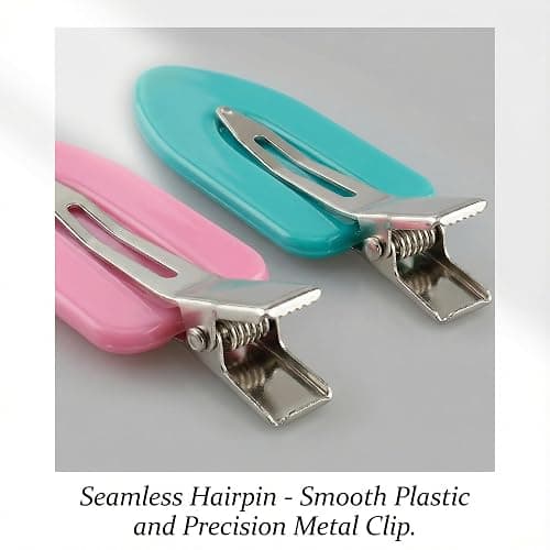 Creaseless Hair Clips for Women Styling 40Pcs Getting Ready No Crease Hair Clips for Bangs Setting No Bend Dent Makeup Clip Application Skincare Clip (Multicolor) thumbnail 8