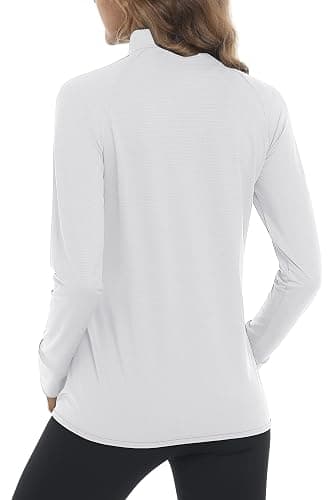MAGCOMSEN Women's UPF 50+ Lightweight Athletic Jacket Sun Protection Full Zip Long Sleeve Shirts Hiking Outdoor Pockets thumbnail 2