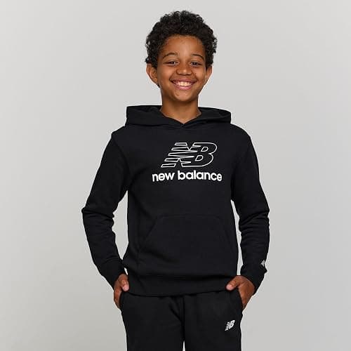 New Balance Boys & Toddlers Athletic 2 Piece – Soft Fleece Pullover Hoodie & Joggers Sweatsuit Activewear Set (2T-12) thumbnail 5