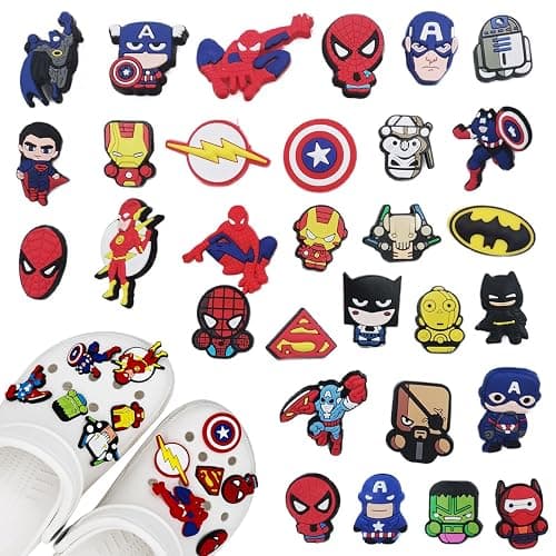 Oirigaga Schuh Charms für Clogs, DIY Schuhanstecker Schuhanhänger, Cartoon Anime Schuh Pins Stecker Aufstecker Anstecker Set, Abnehmbare PVC Shoe Dekoration Zubehör für Kinder Jugendliche Erwachsene - Image 1