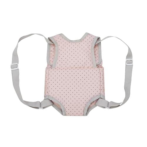 Olivia's Little World Polka Dot Princess Baby Doll Carrier & Car Seat Set, Pink/Gray thumbnail 7