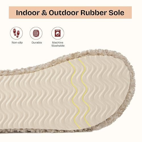 EverFoams Womens Fuzzy Open-toe Slippers Soft Comfy Memory Foam Indoor House Shoes thumbnail 5