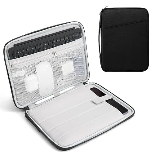 TiMOVO 9-11" Tablet Sleeve for iPad A16 & Galaxy Tab, Black | Protective Bag with Pockets, Fits iPad 10.9"/10.2" Air 11" 5th/4th Gen, Galaxy Tab A9+/A11+ 11" - Image 1