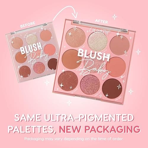 ColourPop Eyeshadow Palette - Eye Makeup Palette with Matte, Metallic, Matte Sparkle & Glitter Finishes - High-Pigment Eye Makeup with a Long-Wearing Formula - Blush Baby (0.3 oz) - Blush Baby thumbnail 2