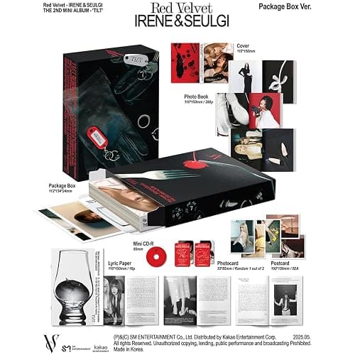 Red Velvet IRENE & SEULGI - 2nd Mini Album TILT Package Box Ver. Cover + Photo book + Mini R + Lyric Paper + Photocard + Postcard + 2 Pin Badges + 4 Extra Photocards thumbnail 3