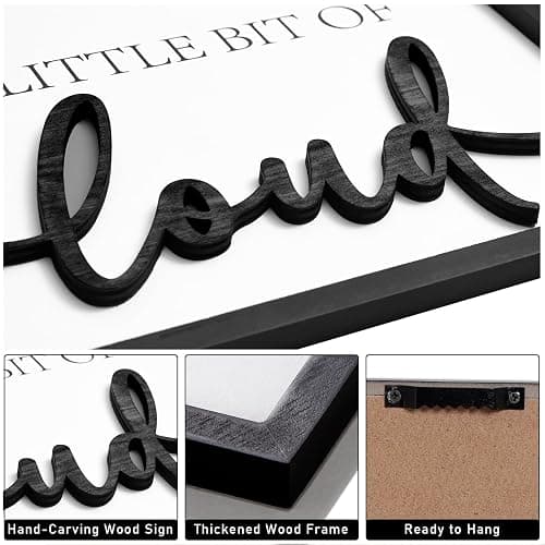 3D Wood Family Wall Decor, 36" x 16" Framed Family Sign Wall Art, 3D Pictures for Living Room (Ready to Hang, 12x16 inches, Set of 3, Framed) thumbnail 2