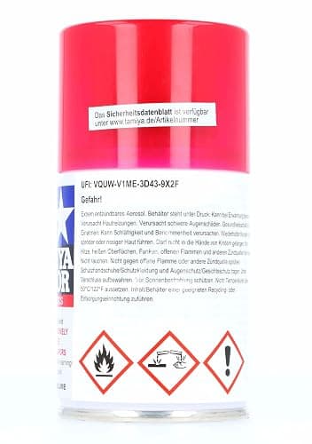 Tamiya Spray Lacquer TS-74 Clear Red - 100ml Spray Can 85074 thumbnail 2
