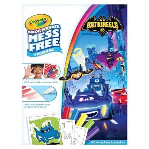 Crayola Batwheels Color Wonder Activity Set, Batman Mess Free Coloring Pages for Toddlers, Batman Gifts, Toys for Boys & Girls thumbnail 2