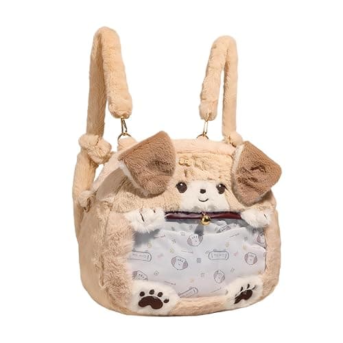 Lifelix Kids Backpack Plush Dog Ita Bag Shoulder Crosssbody Cartoon Stuffed Animal Backpack for Girls - Image 1