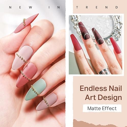 MIZHSE Quick Dry Nail Polish Set, 24 Colors Fall Winter Regular Nail Polish Non Gel, Air Dry Fast Trendy Glitter Bulk Gray Brown Nail Lacquer Oil-based Fingernail Toe Home DIY Gift for Women thumbnail 6